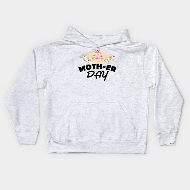 14th March - Moth-er Day Kids Hoodie by fistfulofwisdom